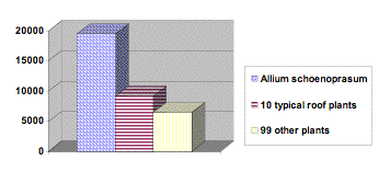 Cover values of all 110 roof plants over all dates and all sub-roofs at the PLU site. 